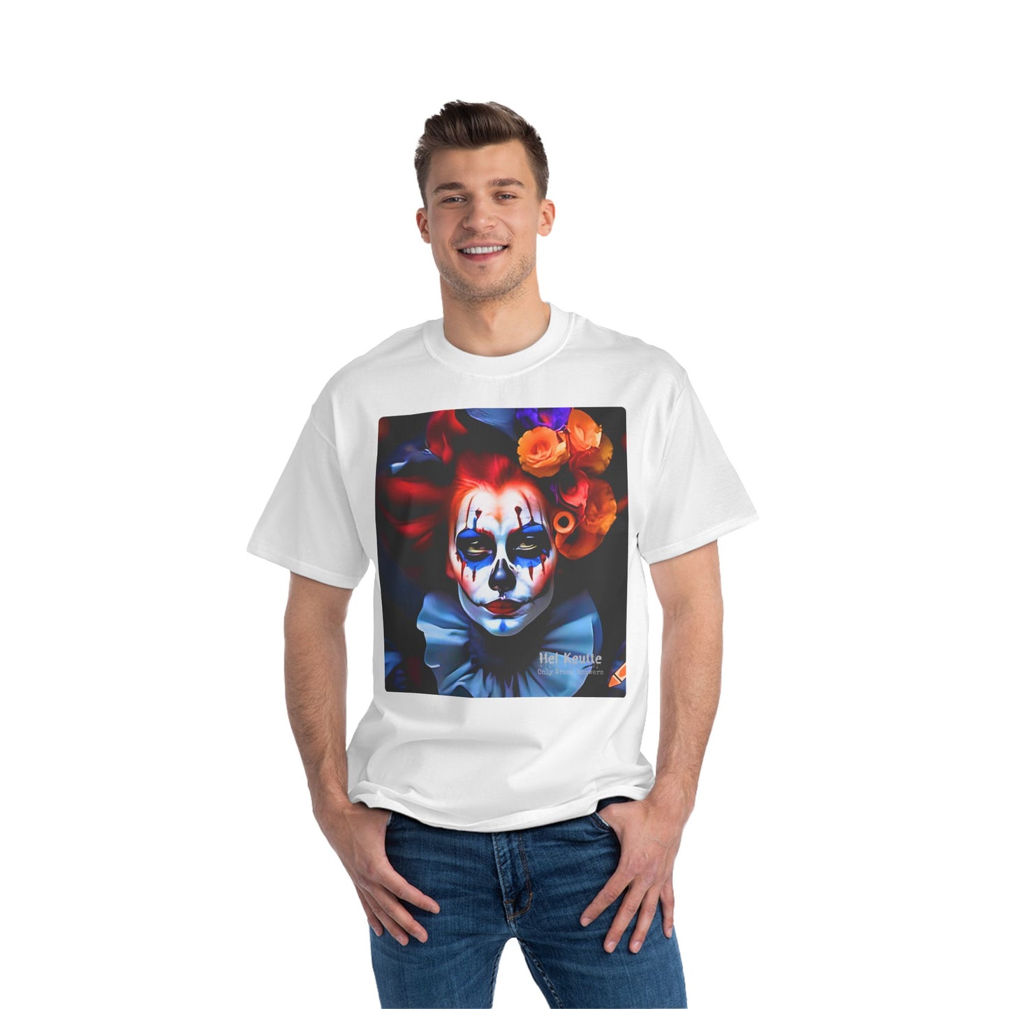 MADAME SERAPHINA - Unisex Oversize Tee - Colorful and Quirky Clown Art T-Shirt!