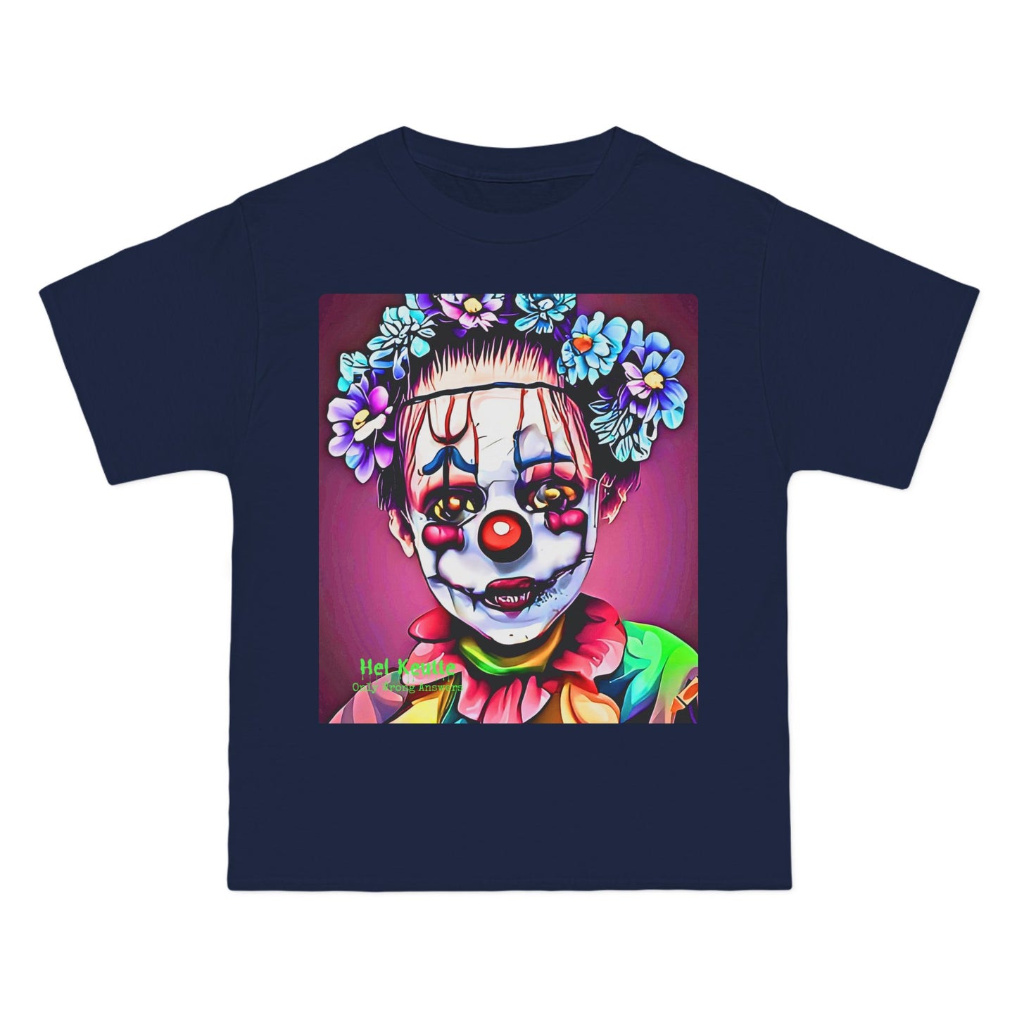 POPCORN - Unisex Oversize Tee - Colorful and Quirky Clown Art T-Shirt!