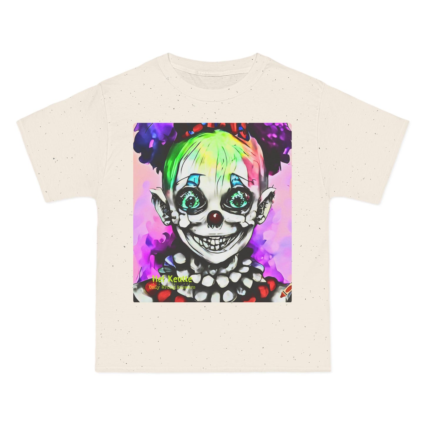 TUMBLES - Unisex Oversize Tee - Colorful and Quirky Clown Art T-Shirt!