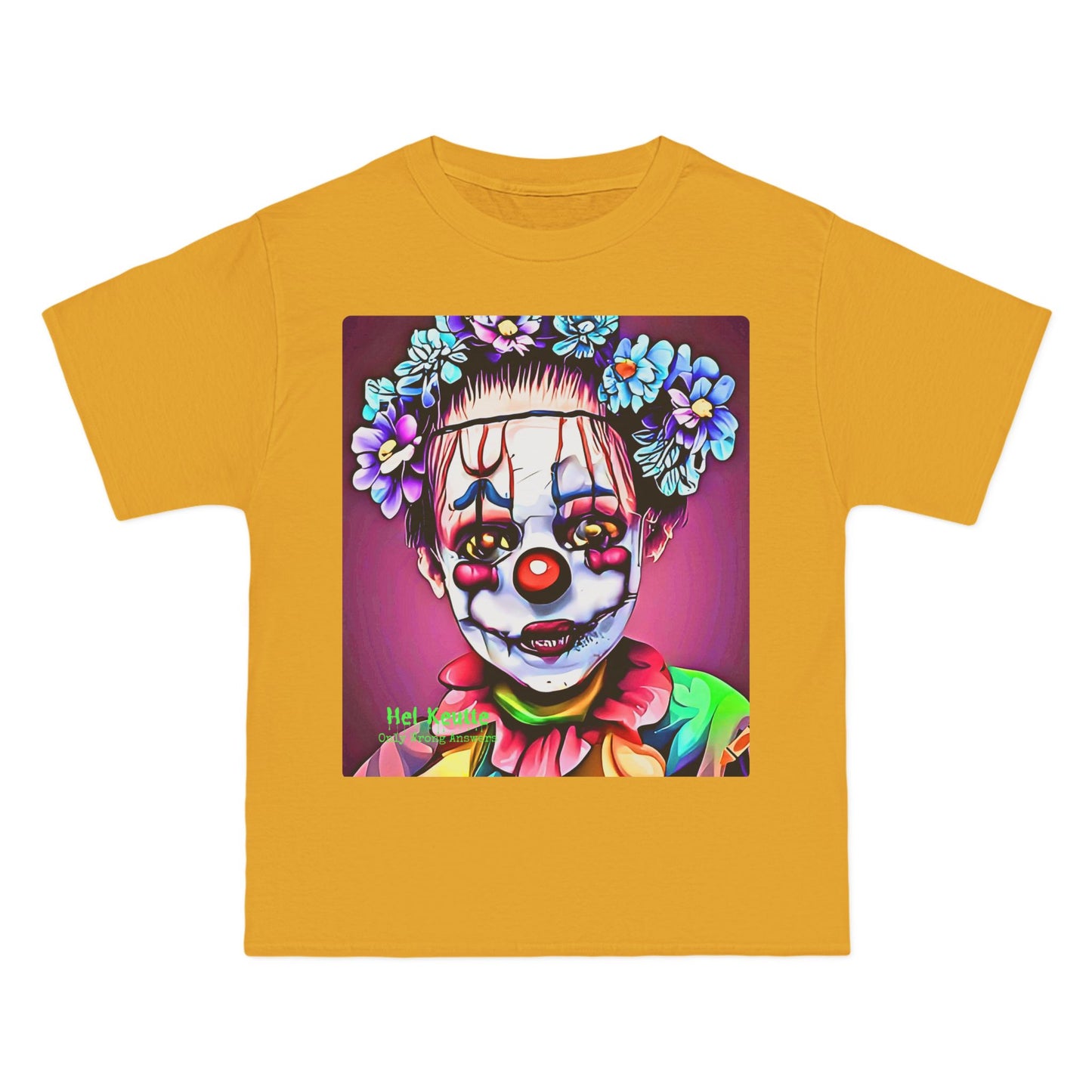 POPCORN - Unisex Oversize Tee - Colorful and Quirky Clown Art T-Shirt!