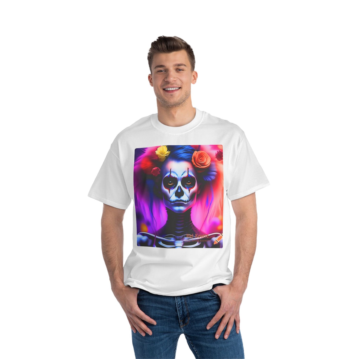 SKELARA - Unisex Oversize Tee - Colorful and Quirky Clown Art T-shirt!