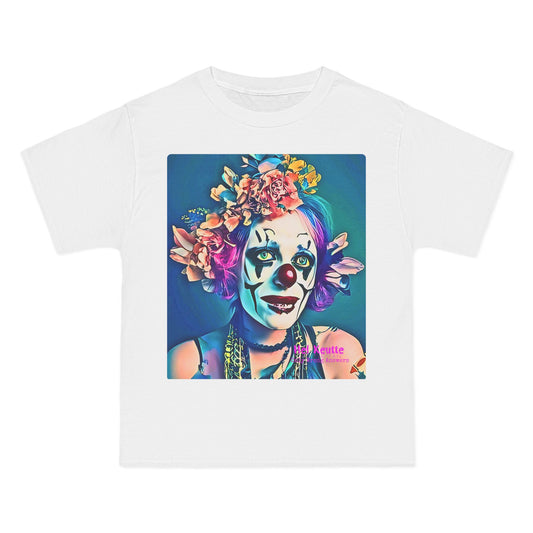 LADY VELORA - Unisex Oversize Tee - Colorful and Quirky Clown Art T-Shirt!